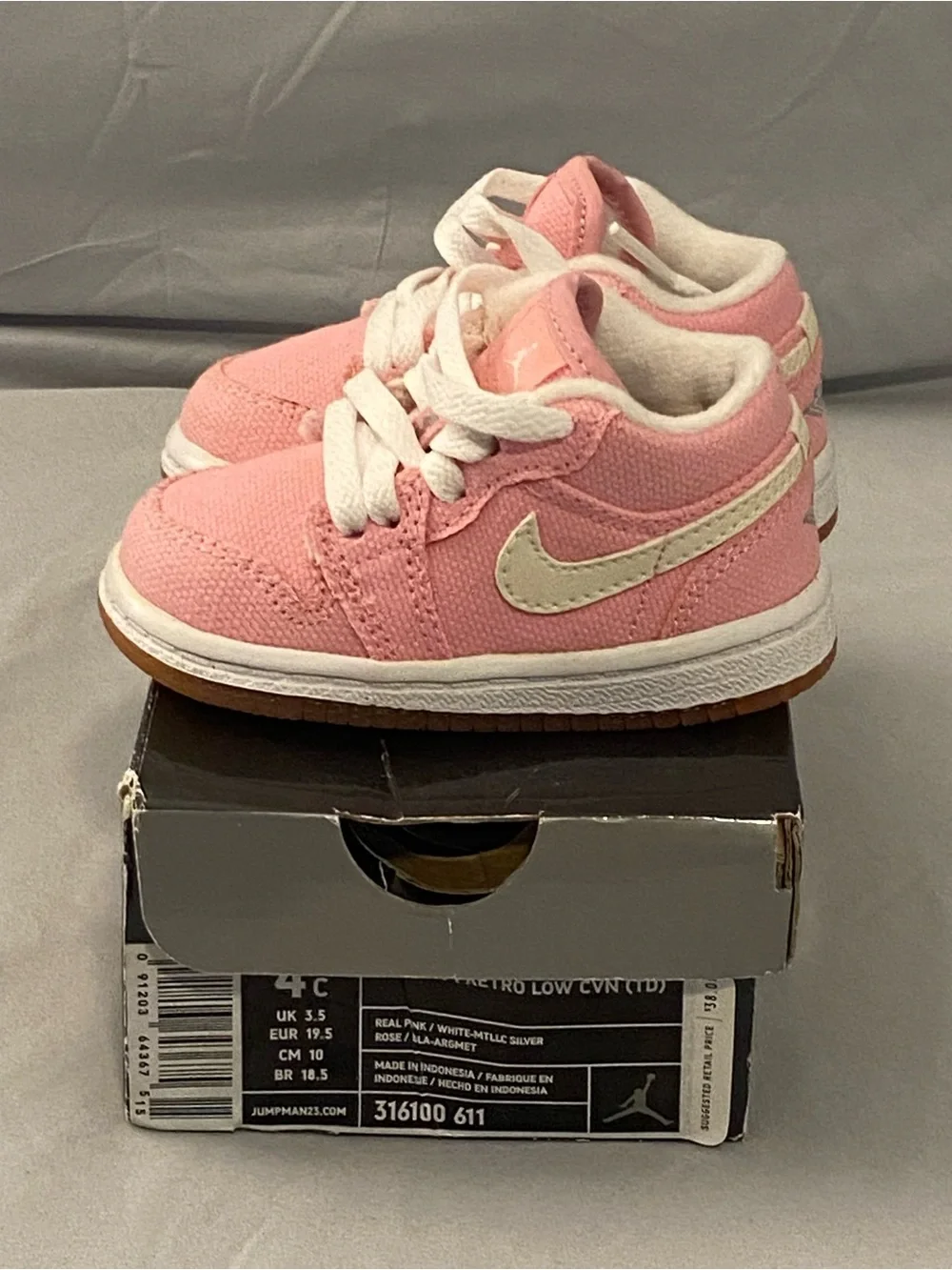 Jordan 1 Retro Canvas  Low - size 4c